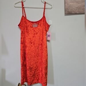 Juicy Couture Red Velvet Slip Dress